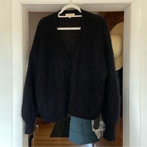 Sezane Basile Cardigan - Size Medium BLACK